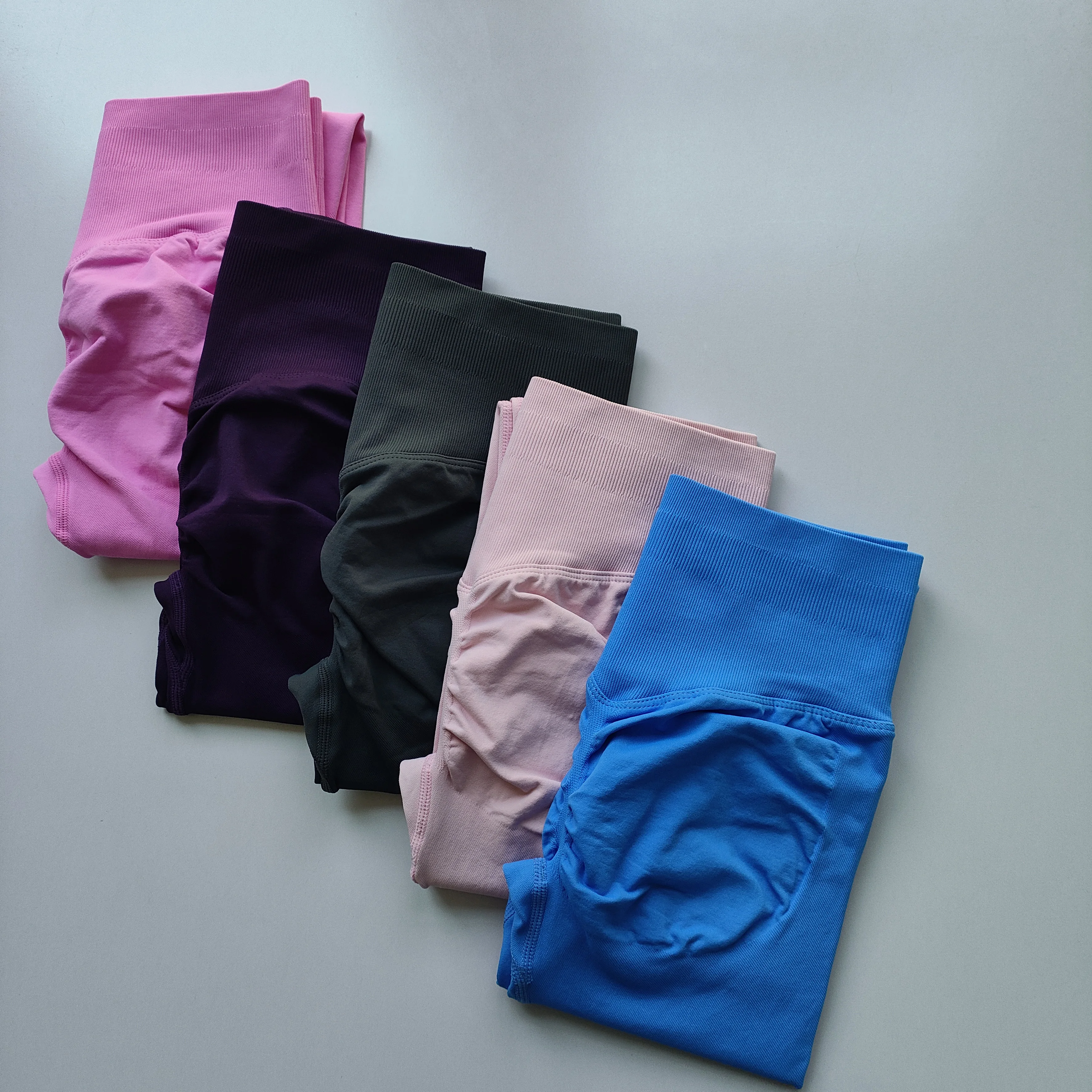 Nahtlose Damen-Gym-Leggings mit hoher Taille, Push-Up-Yoga-Sportleggings, hochelastische Fitness-Laufhosen, Hüftlift-Gymwear – Detail 27