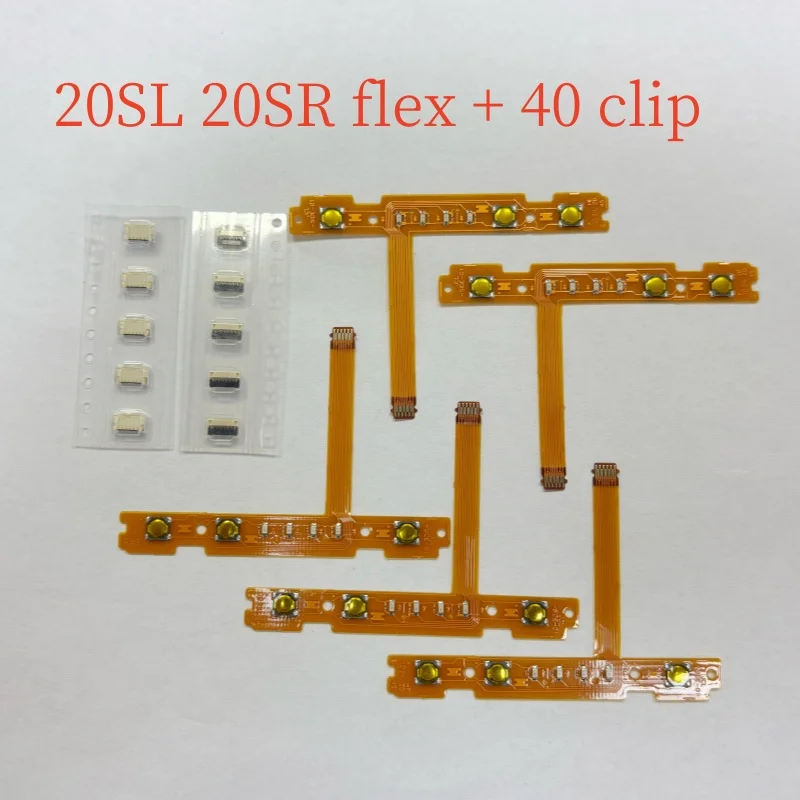 

20sets SL SR Flex Cable Ribbon + 40 Socket Clip Original New for Nintendo Switch Joycon Motherboard NS Joy Con Board