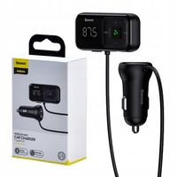 BASEUS TRANSMITER FM CAR BLUETOOTH AUX CHARGER 2x USB FAST