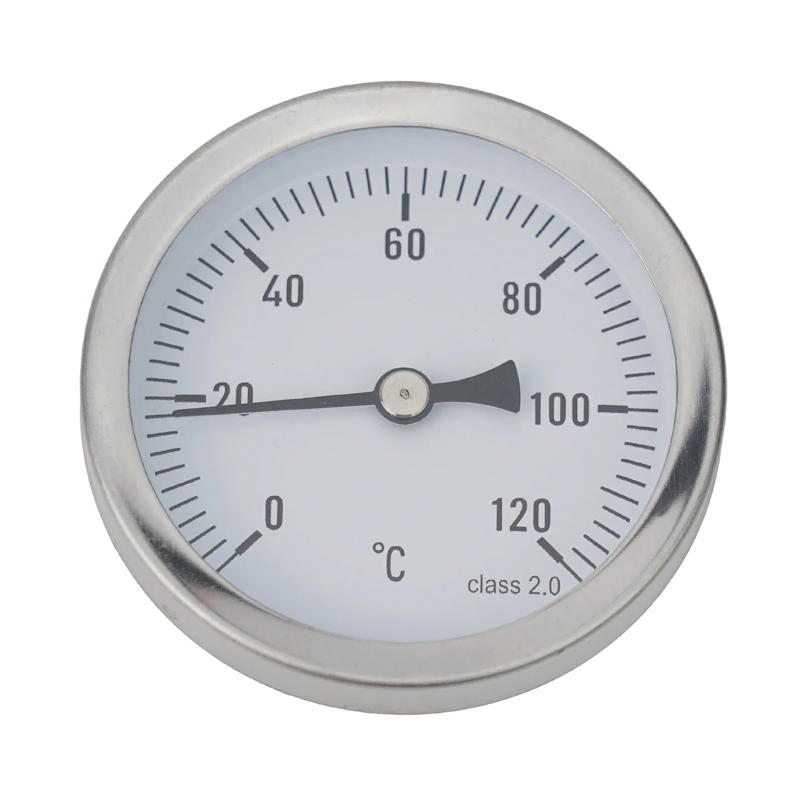 and Reliable 63mm Bimetal Thermometer Brass Sleeve Design Suitable for Measuring Temperatures in Water Oil and Air