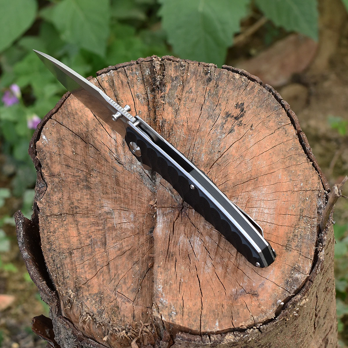 New M390 Steel Pocket Knife G10 Handle Outdoor Camping Knife Fruit Portable  EDC Tool
