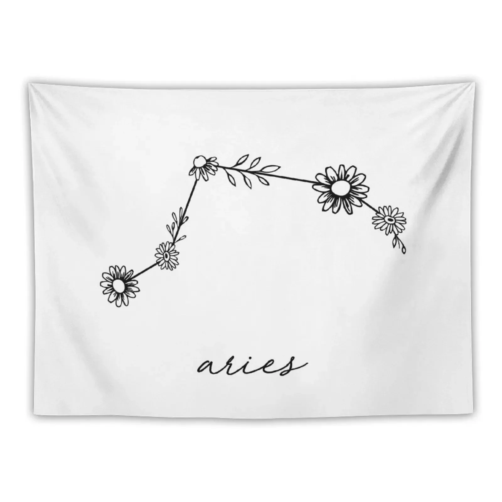 

Aries Zodiac Wildflower Constellation Tapestry Room Design Room Decorator Wallpaper Tapestry