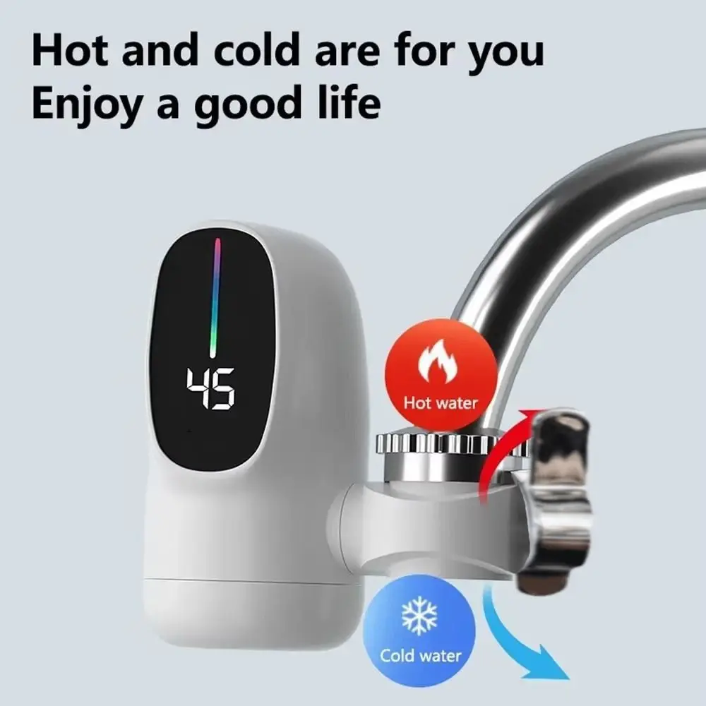 

3000W Fast Heating Instant Water Heater Digital Display Temperature Display Electric Hot Water Tap Fast Heating Tap