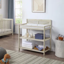 Barnside Changing Table Washed Gray On-Site