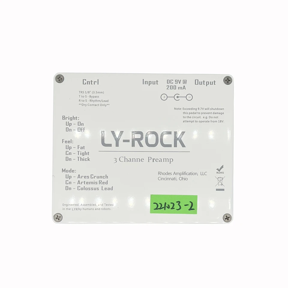 Ly Rock LYR 3 チャンネルフロアスタンディングプリアンプギター