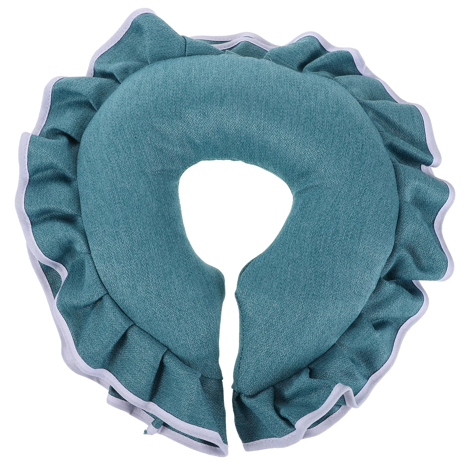 

U Shaped Beauty Face Pillow for Salon Massage Beds Neck Support Facial Cushion Removable Cover Skin-Friendly Comfortable Spa