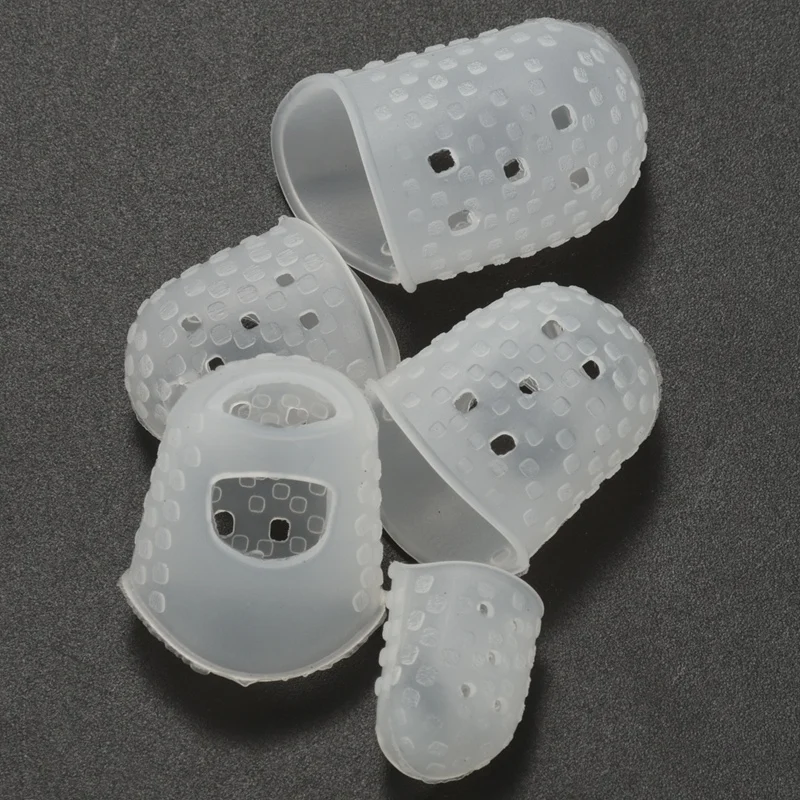 A64T Guitar for Starter Kit 8 Pcs Thumb Finger Picks Metal Celluloid 5 Pcs Clear Guitar Finger Protectors for Playing Pain