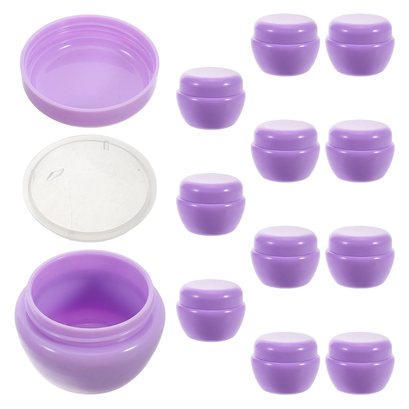 

12pcs 30G Mushroom Shape Cream Bottle Sift Proof Travel Container Packaging Jar For Eyeshadow Lotions Ointments Balms Empty