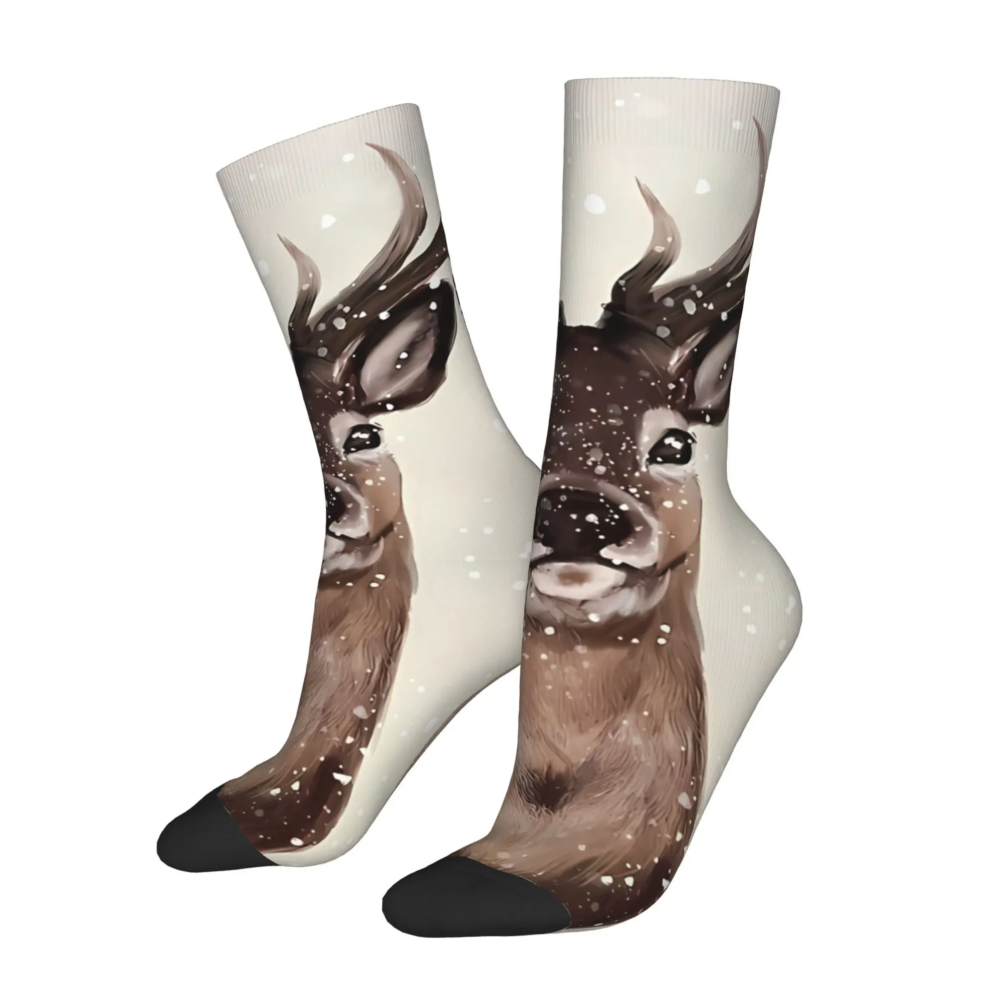 

Winter Deer Sock Printed Man Polyester