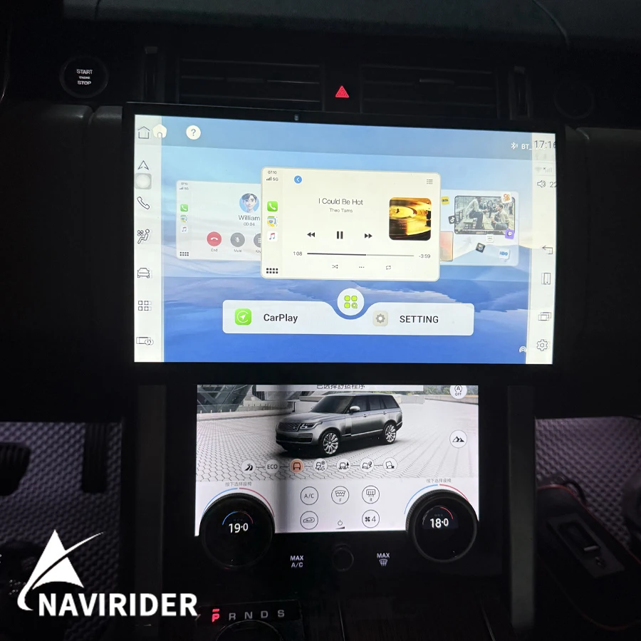 13.3Inch 1920*720P Android 15 GPS 4G Navi Carplay For Land Rover Range Rover Vogue L405 Sport L494 2013-2018 Car Radio Screen