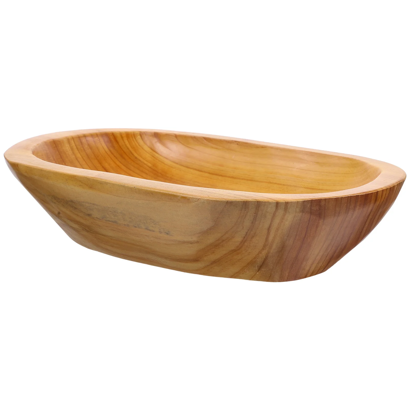 

Creative Wood Serving Tray Handcrafted Mango-Shaped Fruit Bowl for Home Kitchen Restaurant Occasions