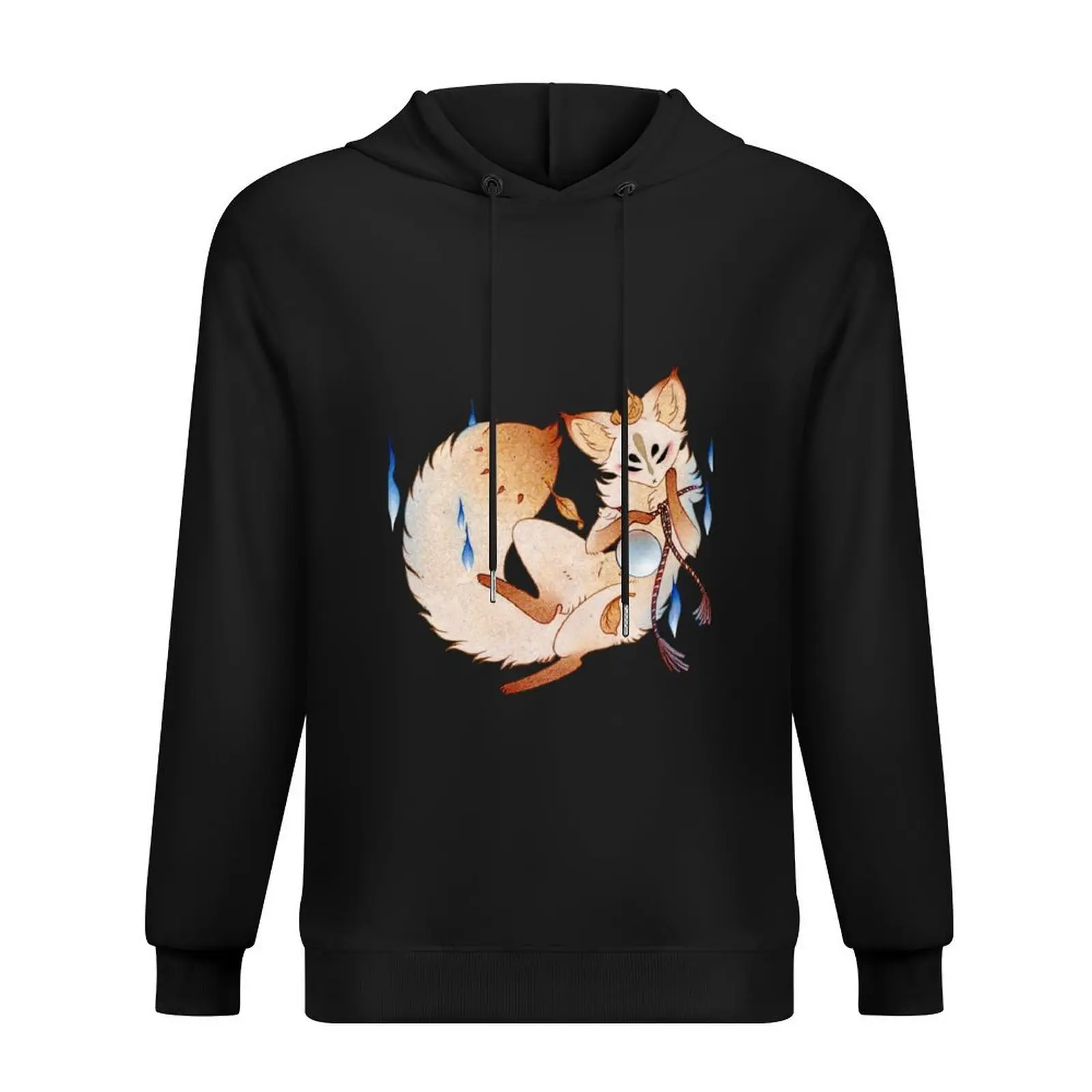 

Mischievous Fox - TeaKitsune Yokai Kitsune Hoodie mens designer clothes autumn male clothes winter clothes big size hoodie