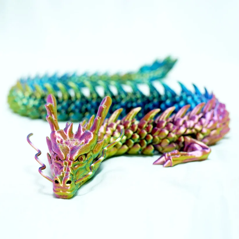 30cm 3D printed Chinese dragon Shenlong crafts ornamentsToy joint movable dragon Model Home Office Decoration Decor Gifts