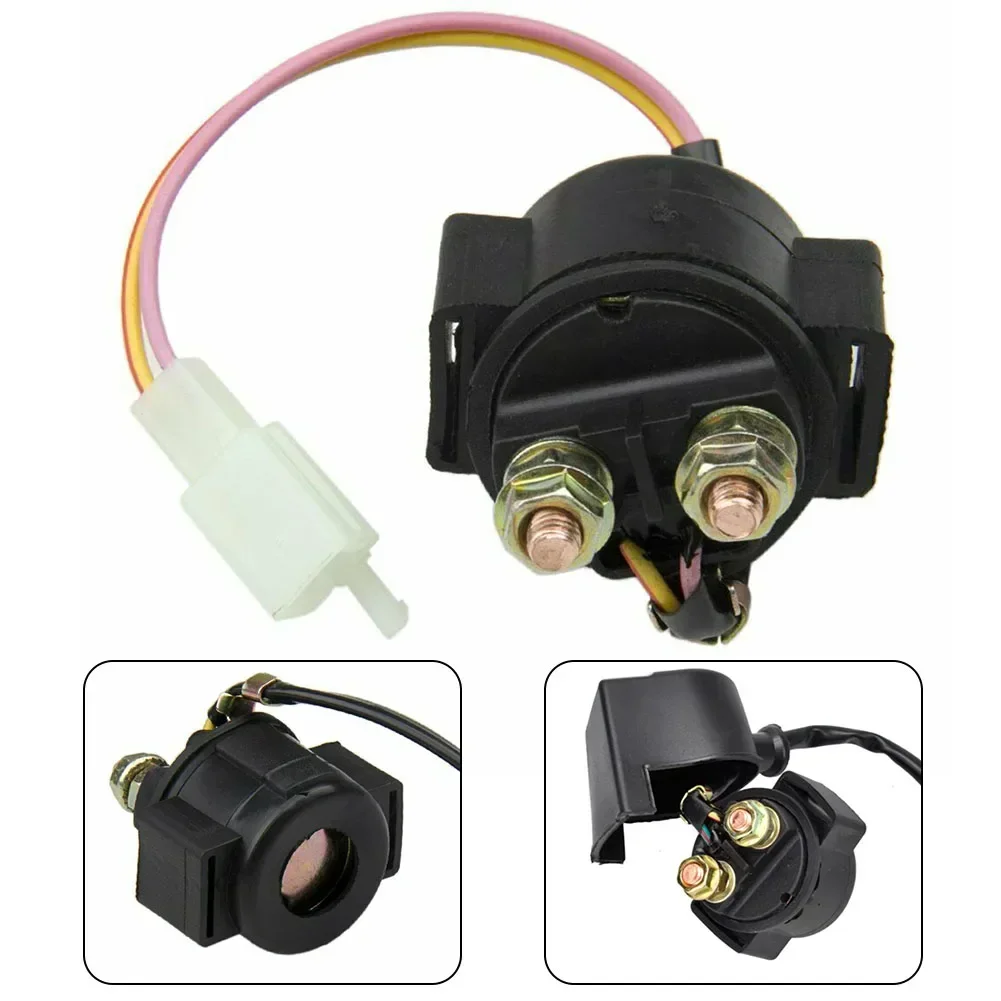 1pcs Ignition Coil With Extra Long Wire Starter Relay Solenoid For GY6 50cc-250cc ATV Moped Go-Kart 2-Pin/2-Wire Car Accessories