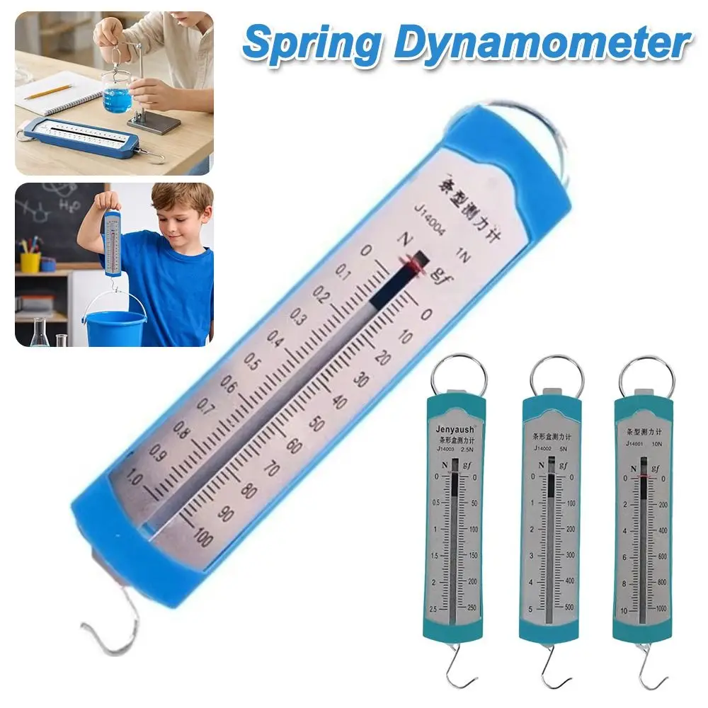 Easy to Read 1N Spring Scale 2.5N 5N Spring Dynamometer Clear Scale 10N Trigger Pull Gauge Physics Study