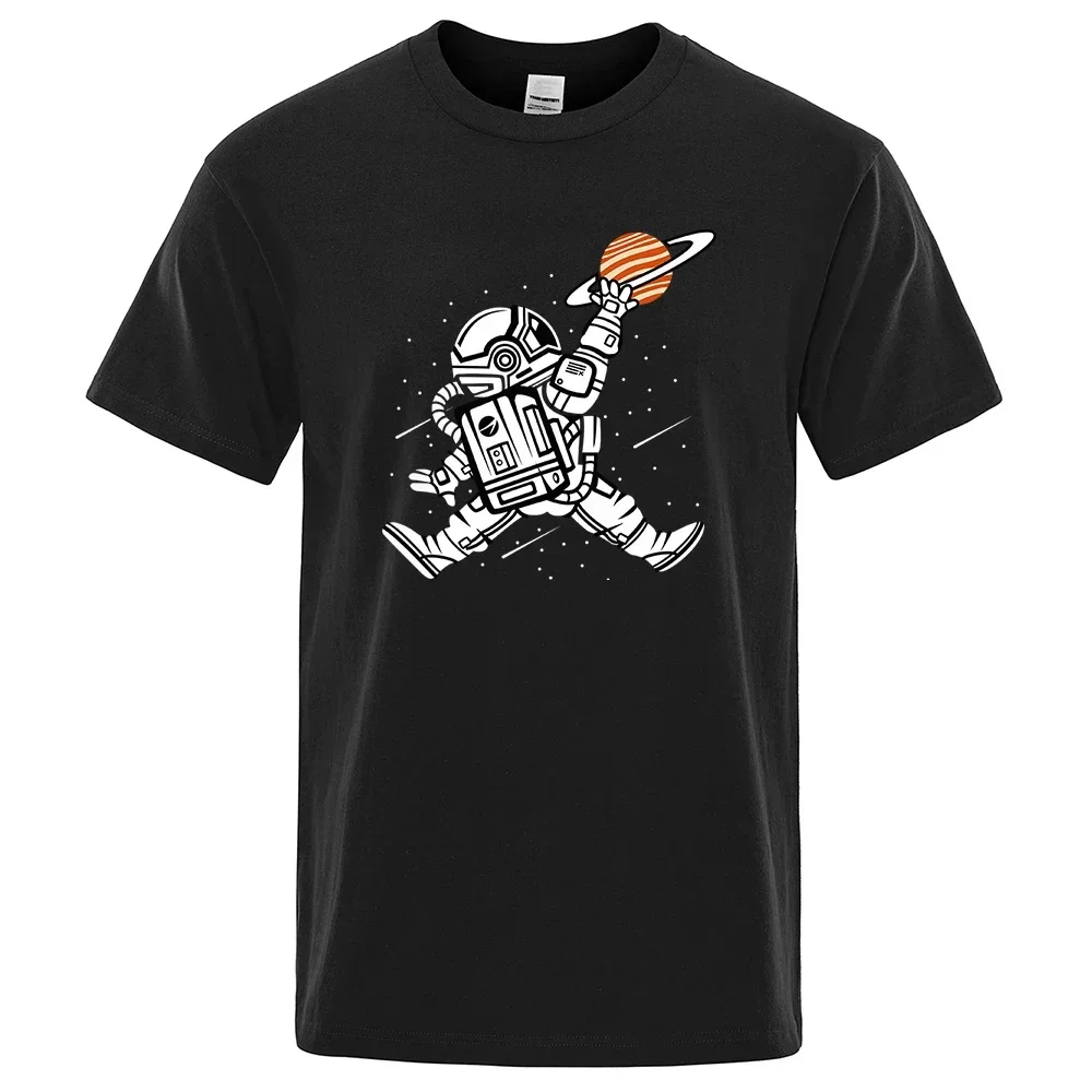 Spaceman Dunk T-shirt Uomo Donna O-Collo Quotidiano Casual Streetwear Traspirante Grafica Fresco Harajuku Vintage Stampato Unisex Magliette