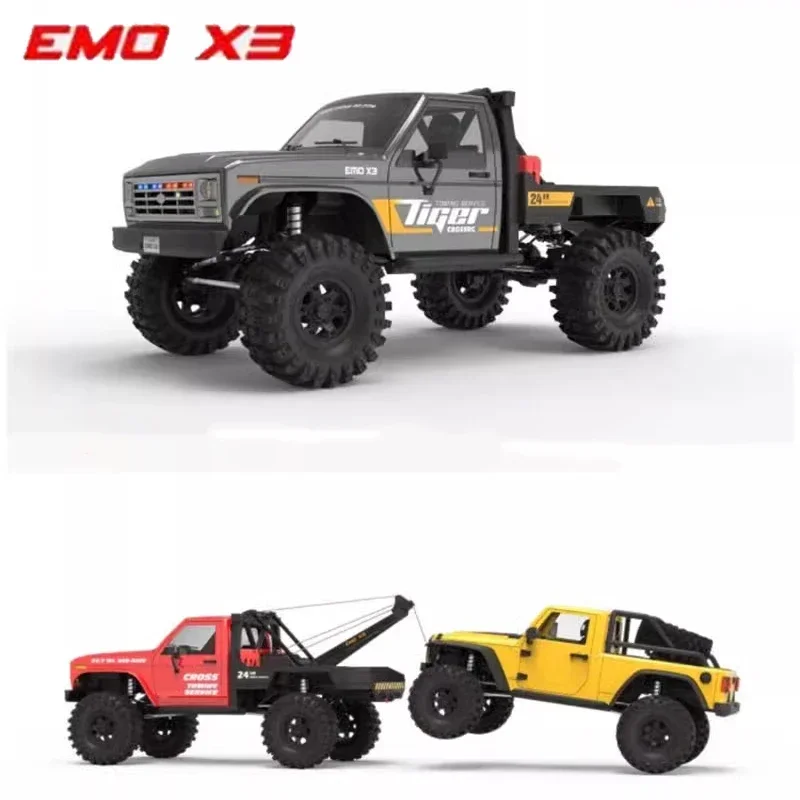 

Crossrc Emo X3 Amur Tiger 1/8 Remote Control Electric Rescue Vehicle Climbing Vehicle Off-road Vehicle Rtr Rc Model Boy Toy