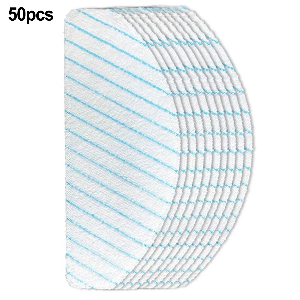 50Pcs Disposable Mop Pads Strong Rag For Ecovacs For Deebot For OZMO T/8 For AIVI K1Q8 Robot Vacuum Cleaner Microfiber Cleaning