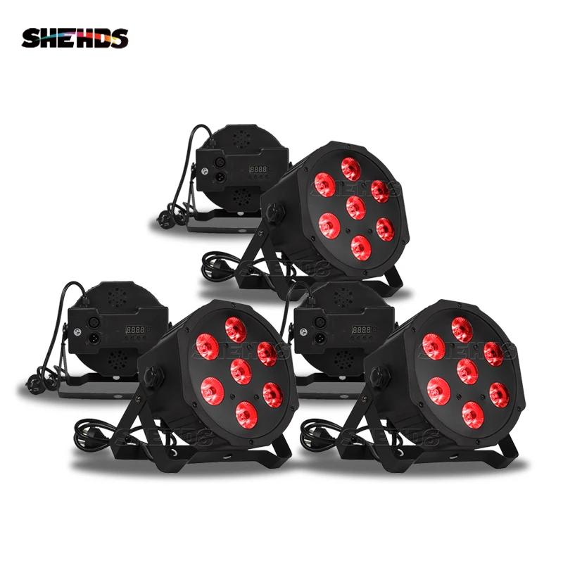 

Good Price Flat Led Par Light 7x12W RGBW Spotlight for Wedding Party Show Portable Dj Party Lights