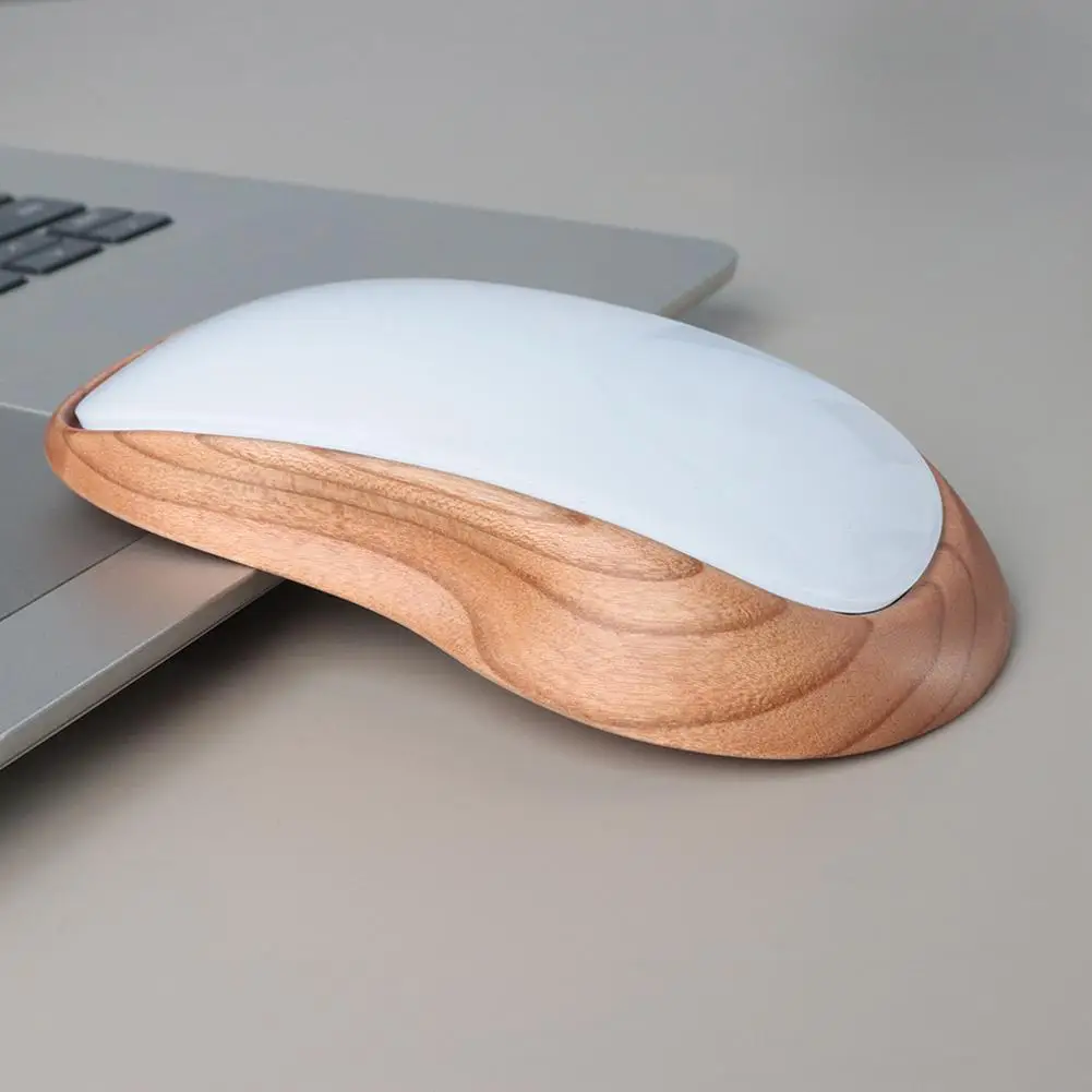 WalnutReal Wooden Protective Case For Apple Magic Mouse Ergonomic Mouse Grip Drop-Resistant Mouse Accessories For Better Co L4O4