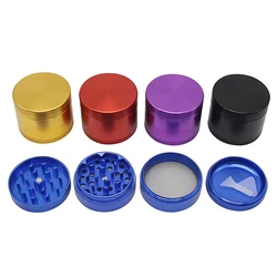 75mm Herb Grinders 4-layers Al Alloy Spice Mills Durable Crusher Kitchen Tools Smoking Accessories for Friends Gifts