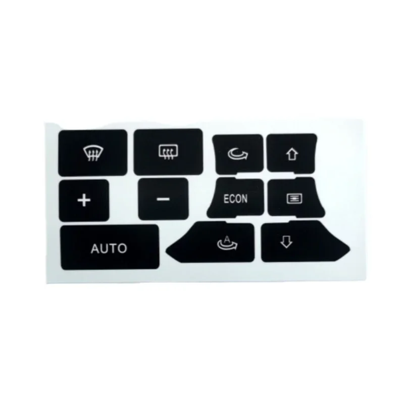 Dashboard A/C Button Repair Kit Stickers Dash Climate Control Switch Sticker Decals for AUDI A3 8P 2003-2012