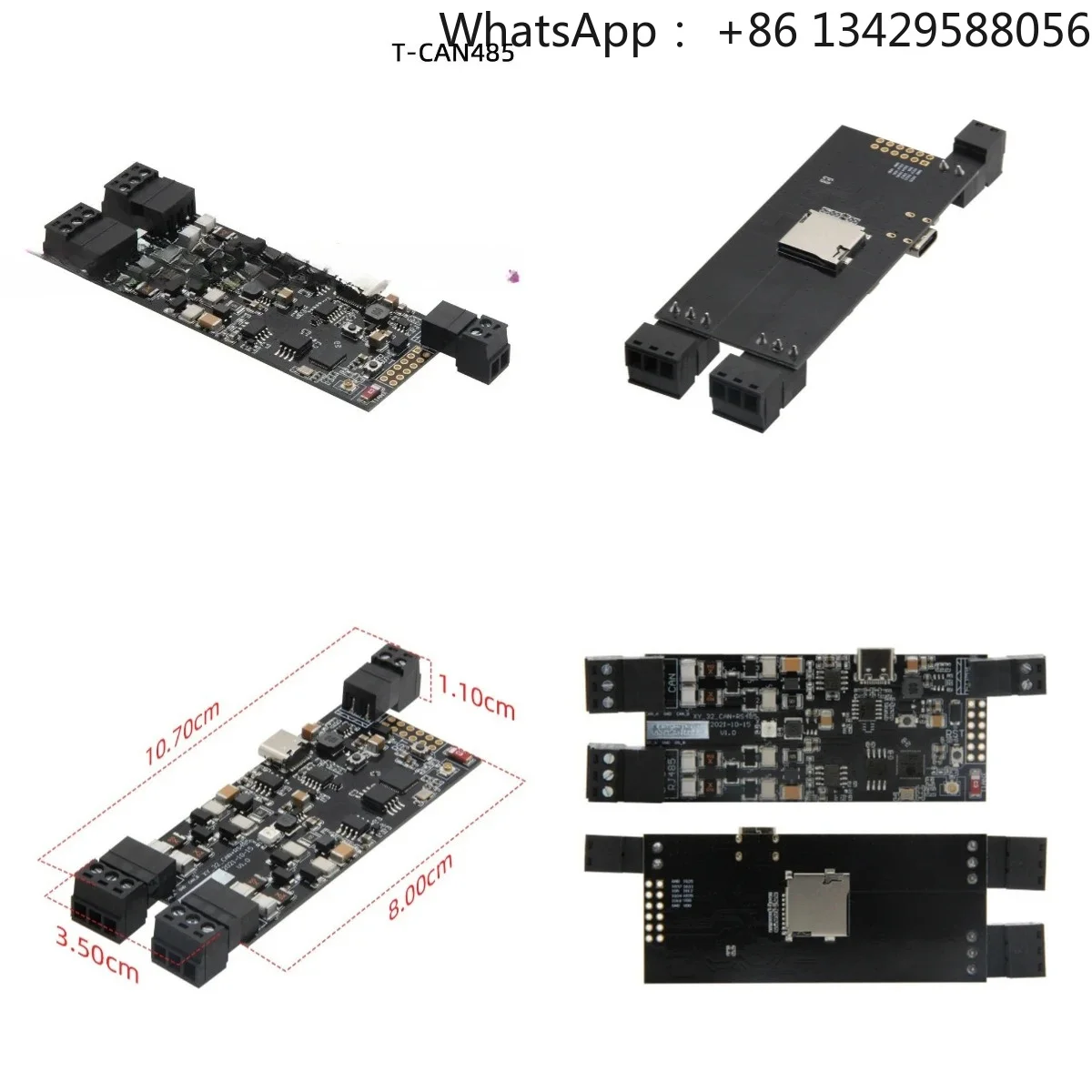 T-CAN485 Wireless IoT Module CAN RS-485 Communication Board With WIFI Bluetooth TF Card Support