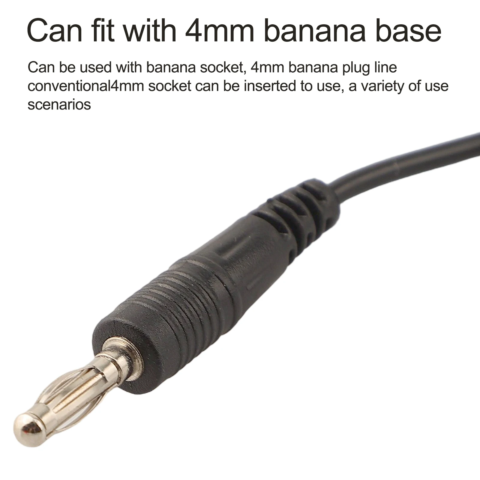 Electrical Testing Banana Connector For Electrical Testing Red, Black Banana Connector 4mm Connector Retractable Hook Clips