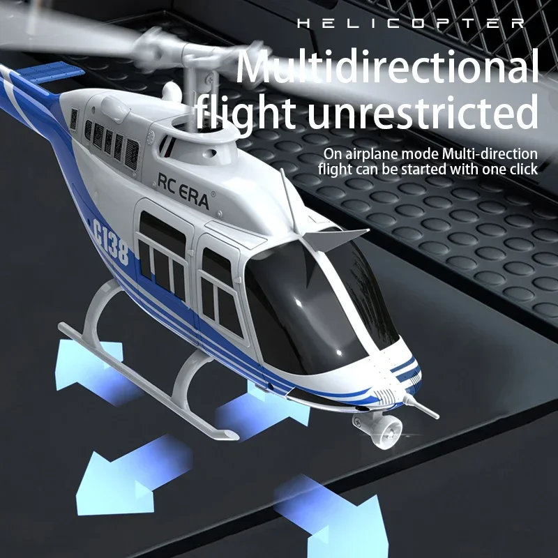 RC ERA C138 1:36 ラジコン シミュレーション RC ベル206 ヘリコプター 高度維持 2.4g 純正 6軸ジャイロ