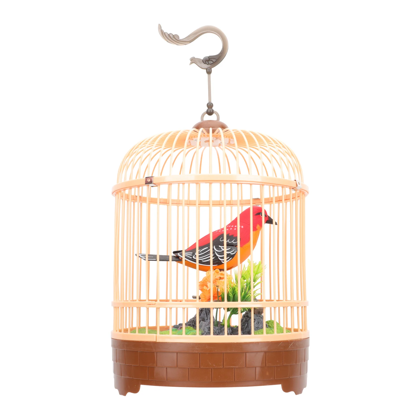 

Toy For Kids Simulation Bird Cage Educational Plaything Voice Control Realistic Sounds Movement Acoustic Interactive Fake