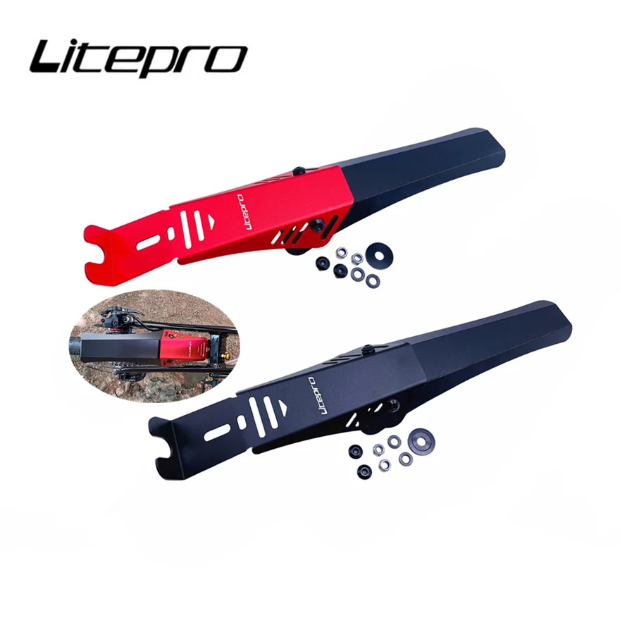 Litepro Folding Bike Aluminum Alloy Mudguard For Birdy 2 3 Bicycle Fender