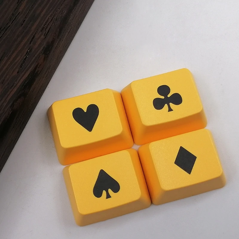 Jogo Keycaps Design 1.25U 10mm OEM Height Keycap Set 4PCS para teclado DIY