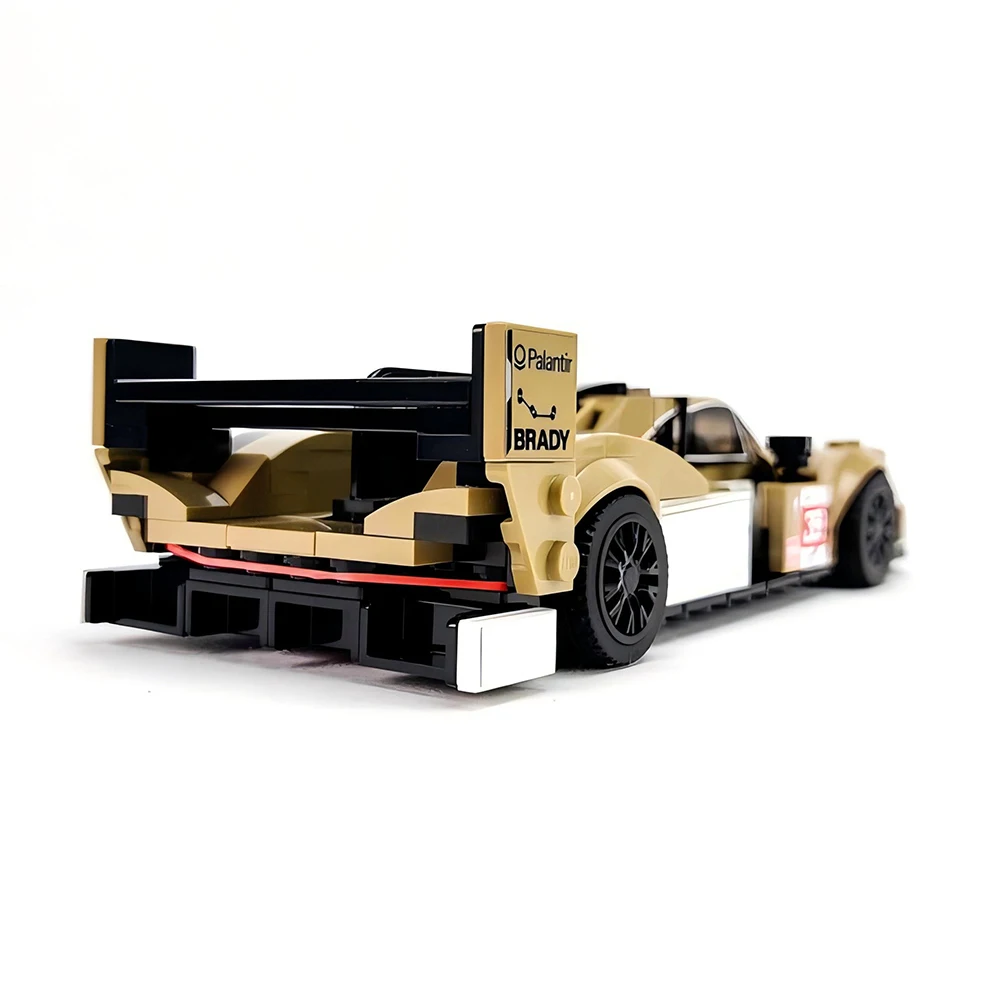 302PCS Velocidade MOC ​ ​ Campeão Le Mans 24 horas de resistência corrida 2023 WEC série 963 modelo de carro de corrida blocos de construção brinquedos infantis