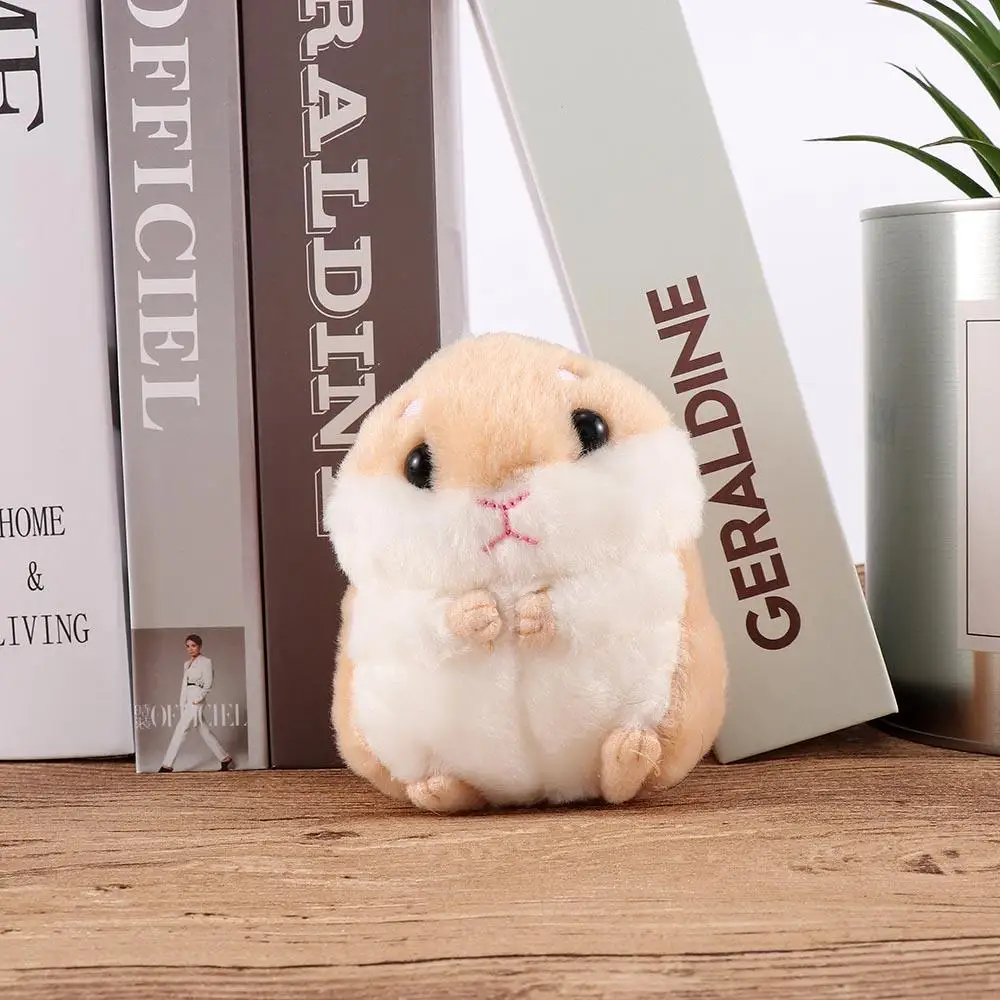 Creative น่ารัก Soft Plush ตุ๊กตาพวงกุญแจของขวัญวันเกิดตุ๊กตาหนูแฮมสเตอร์เมาส์ของเล่น