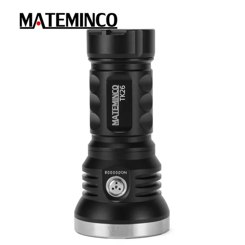 MATEMINCO TK26 Tactical Flashlight ,3*HP50 6500K+3*HP50 3000K+Green LED Torch , Multi-Flashlight With 32700 Battery