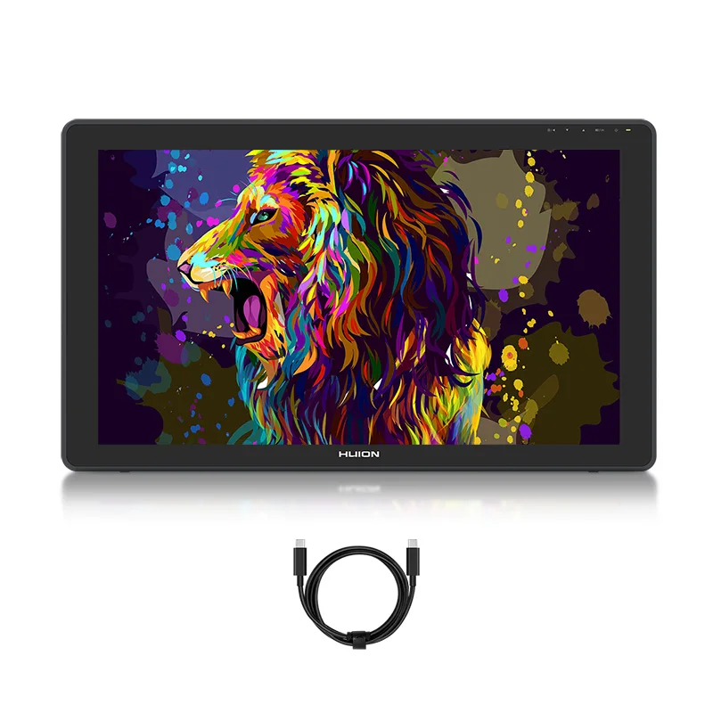 New! 21.5 Inch Kamvas 22 Plus Graphic Tablet Anti-glare Etched Glass Pen Tablets Monitor 140%sRGB Support Android macOS Window