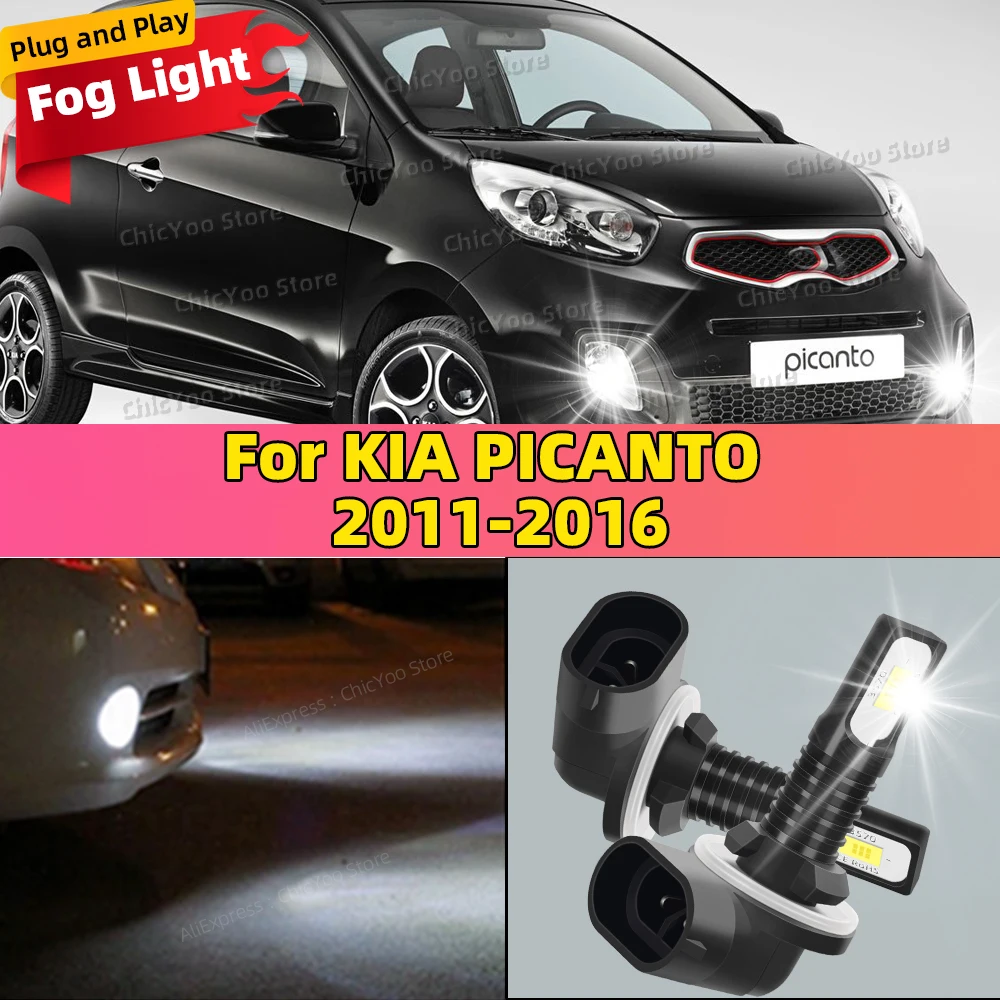 

20000LM Автоматические противотуманные фары Canbus Автомобильные противотуманные фары 6000K Белый 12V Для KIA PICANTO 2011 2012 2013 2014 2015 2016 Crisp Cut-Off Line