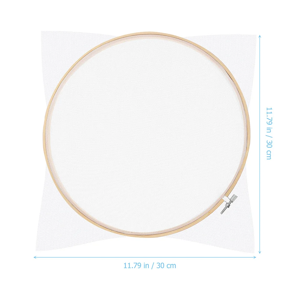 

2Pcs Circular Paper Making Frame 30cm Wooden DIY Screen Multi-Functional Handicraft Tool for Kids Craft Projects