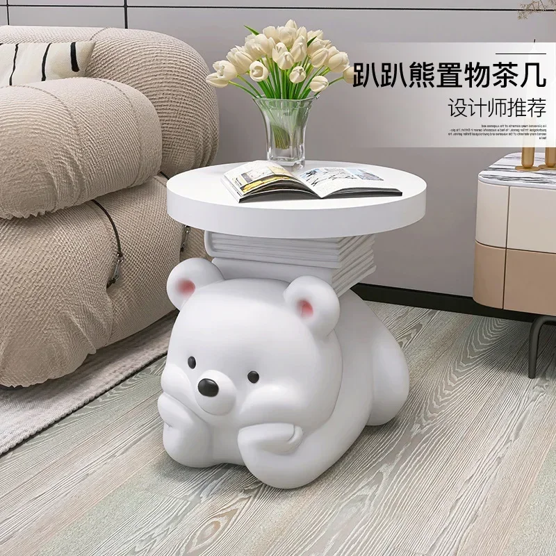 Cream Wind Edge Several Nightstand Bear Floor Decoration Home Accessories Living Room TV Cabinet Sofa Housewarming Gift