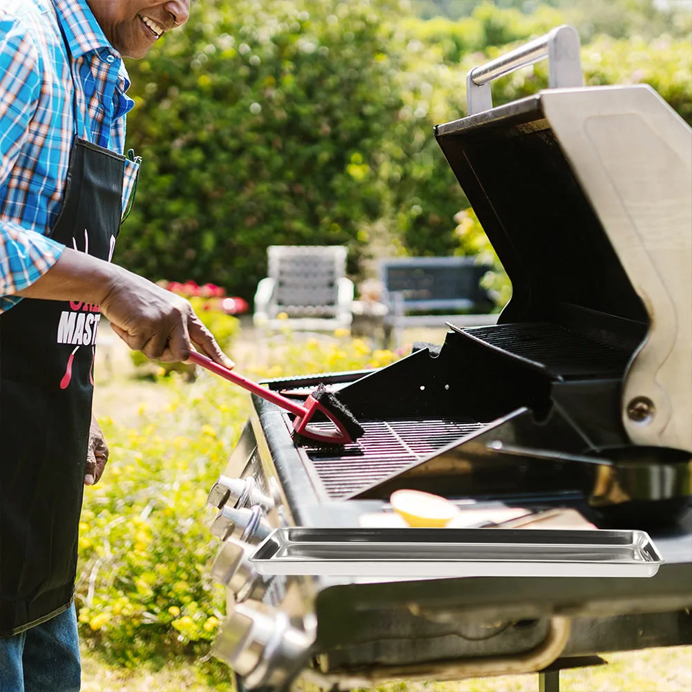 

Stainless Steel Steam Pan Oven Pan Baking Cookies Barbecuing Grilled Fish Multi Purpose Serving Storage Tray Dishwasher Safe