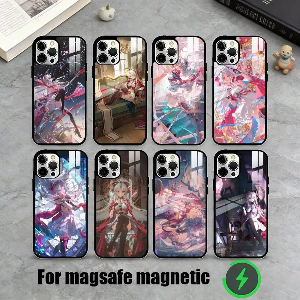 

C-Carlotta Anime Game Graphic Phone Case For iPhone17,16,15,14,13,12,11 Plus,Pro Magnetic For Magsafe Wireless Charging