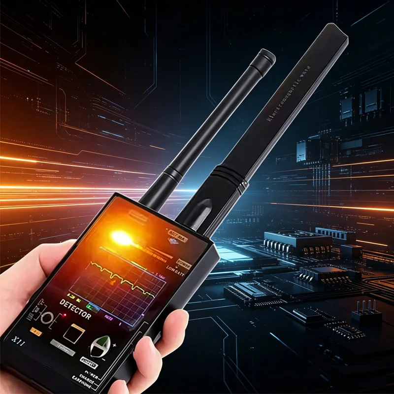 

X11 Intelligent Detection Device 1MHz-12GHz, Anti Location Anti Eavesdropping Hidden Camera GPS Tracker Bug RF Magnetic Detector