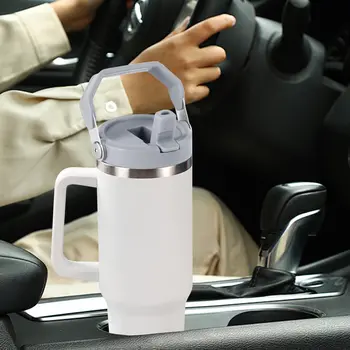 1/2 ks těsnicí kryt na lahve pro Stanley 20/30/40oz odolný proti rozlití vyměnitelný hrnek s výklopným brčkem, náhradní kryt na kelímky na vodu 6 nejlepší prodej Yeti 30 oz sklenice - №4