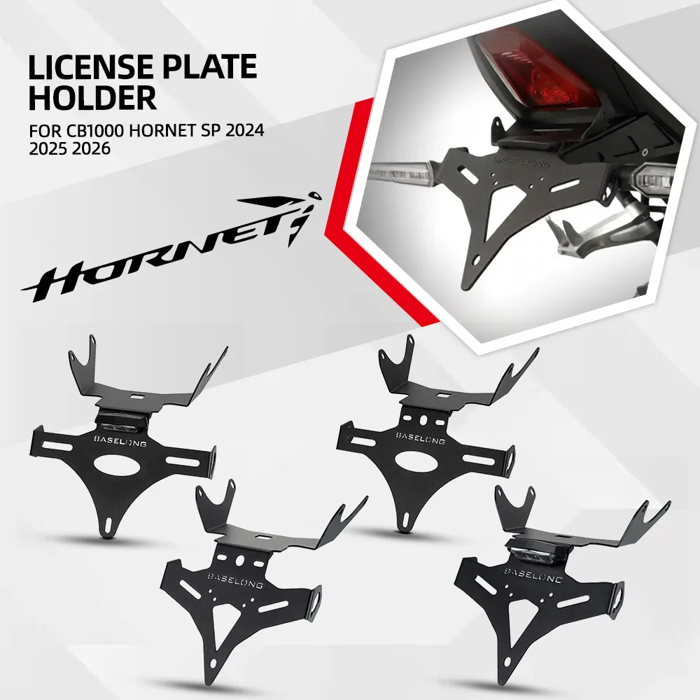 CB 1000 License Plate Holder For Honda CB1000 HORNET SP 2024 2025 2026 Tail Tidy Fender Eliminator Registration Bracket Plate