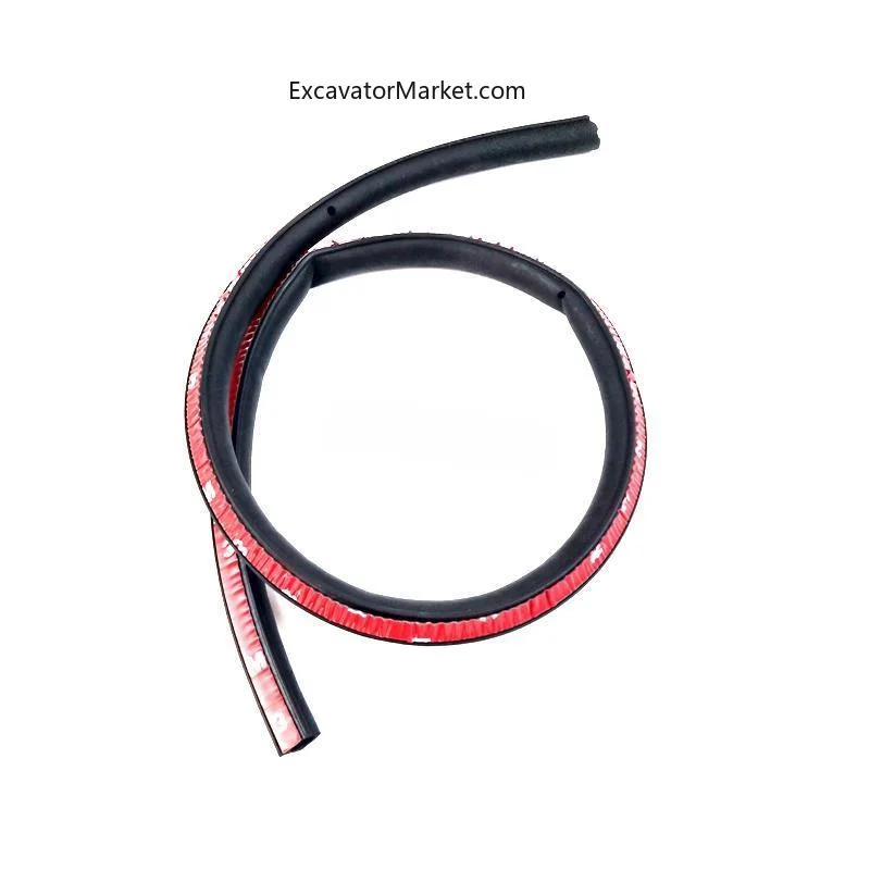 For SANY SY 75 125 135 215 375 Cab New Door Sealing Rubber Sealing Soundproof Leather High Quality parts 1M  excavator Parts