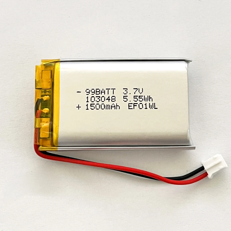 103048 3.7V 1500mAh Lipo Battery Polymer Lithium Batteries for Bluetooth Speaker Headset Electric Toothbrush Rechargeable Cell