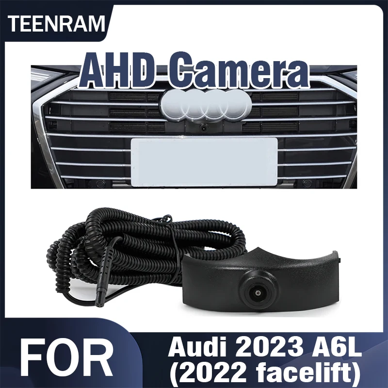 

TEENRAM for Audi 2023 A6L AHD 1080P Car Front View Camera Night Vision Fisheye 150° Lens Waterproof OEM Vehicle Front Cameras
