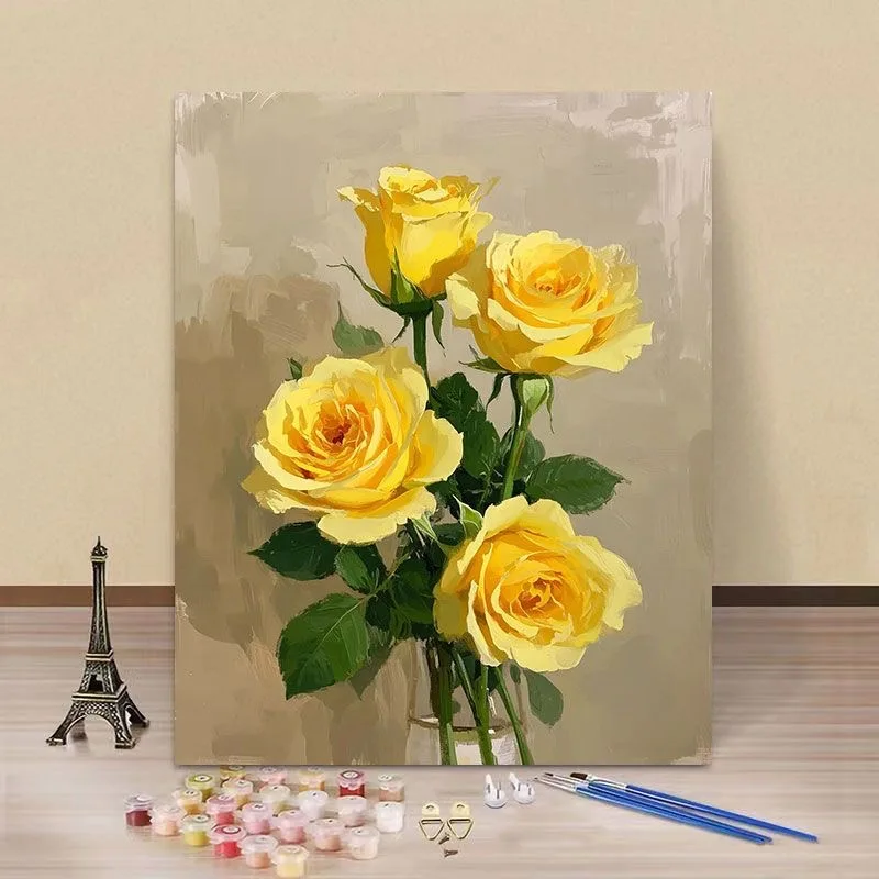 

E6001 Vivid Floral Oil Paintings - Nature's Beauty for Your Wall