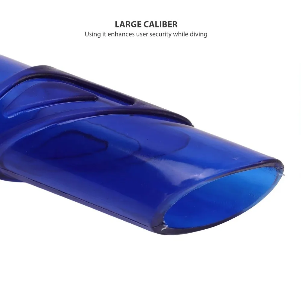 Soft Silicone Diving Snorkel Portable Arc-Bite Swimming Snorkel Comfortable Anti-Drop Snorkeling Snorkel Diving Equipment