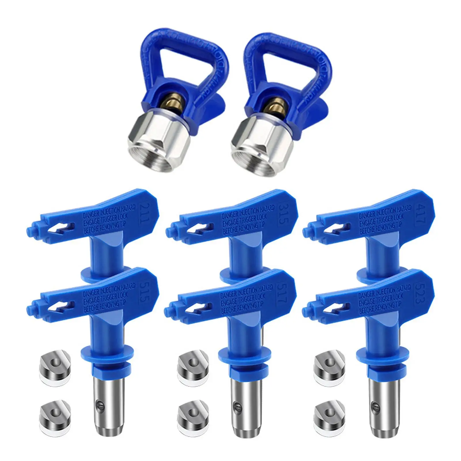 6 Pieces Reversible Airless Spray Paint Nozzle for Spray Paint Machine Decks